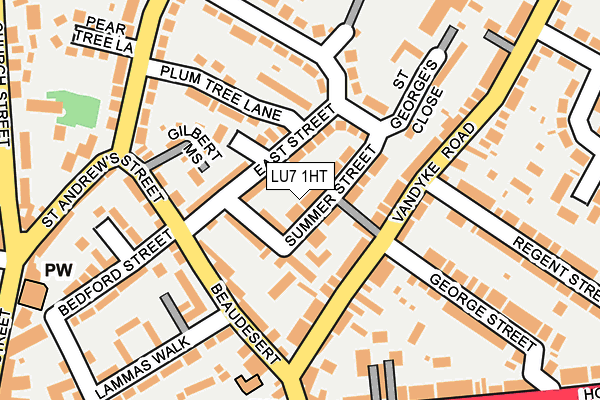 LU7 1HT map - OS OpenMap – Local (Ordnance Survey)