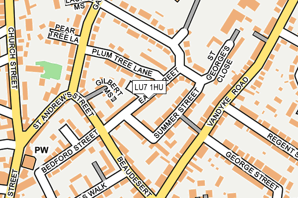 LU7 1HU map - OS OpenMap – Local (Ordnance Survey)