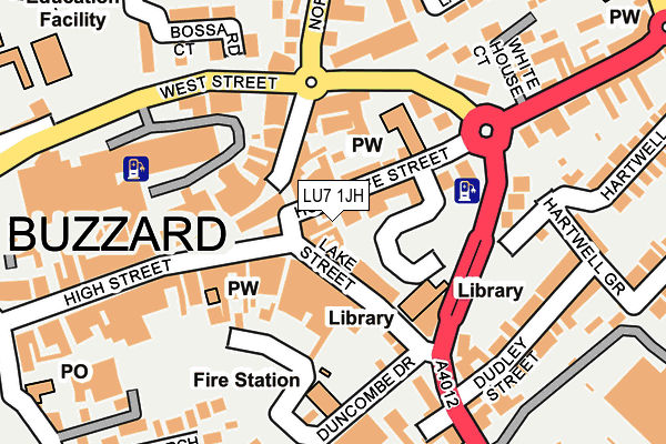 LU7 1JH map - OS OpenMap – Local (Ordnance Survey)