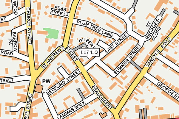 LU7 1JQ map - OS OpenMap – Local (Ordnance Survey)