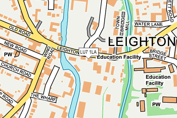 LU7 1LA map - OS OpenMap – Local (Ordnance Survey)