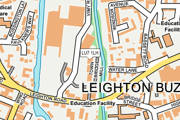 LU7 1LH map - OS OpenMap – Local (Ordnance Survey)