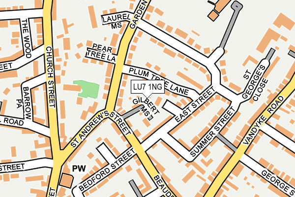 LU7 1NG map - OS OpenMap – Local (Ordnance Survey)