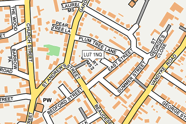 LU7 1NQ map - OS OpenMap – Local (Ordnance Survey)