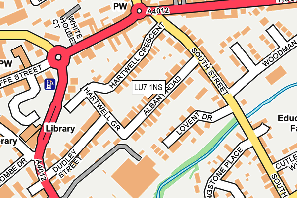 LU7 1NS map - OS OpenMap – Local (Ordnance Survey)