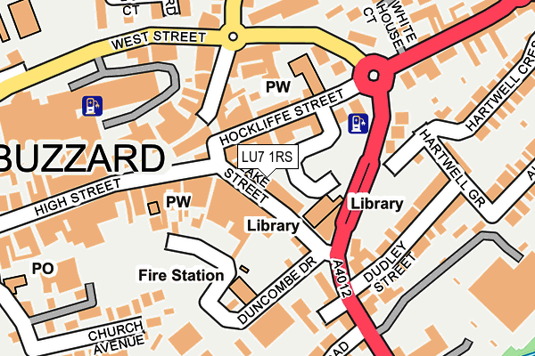 LU7 1RS map - OS OpenMap – Local (Ordnance Survey)