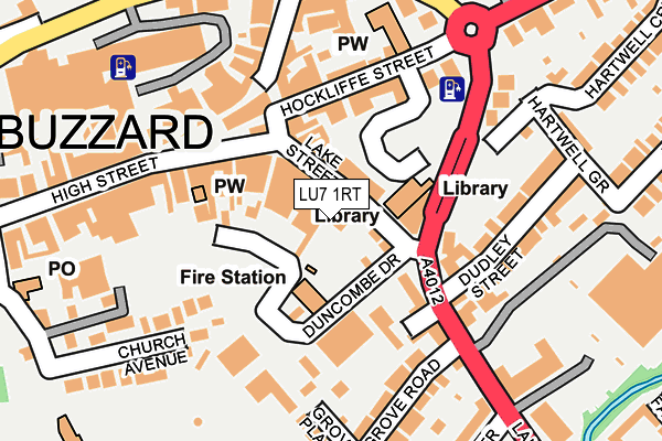 LU7 1RT map - OS OpenMap – Local (Ordnance Survey)