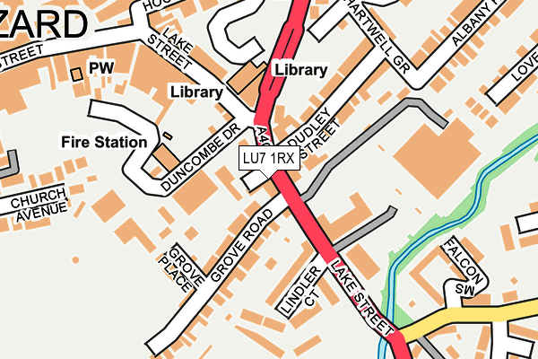 LU7 1RX map - OS OpenMap – Local (Ordnance Survey)