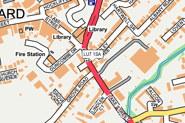 LU7 1SA map - OS OpenMap – Local (Ordnance Survey)