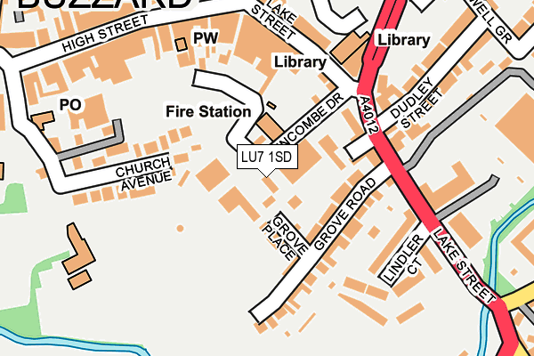 LU7 1SD map - OS OpenMap – Local (Ordnance Survey)