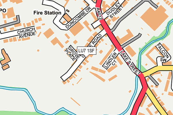 LU7 1SF map - OS OpenMap – Local (Ordnance Survey)