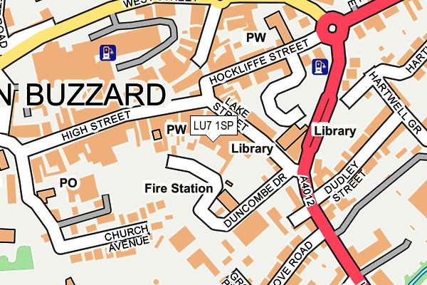 LU7 1SP map - OS OpenMap – Local (Ordnance Survey)