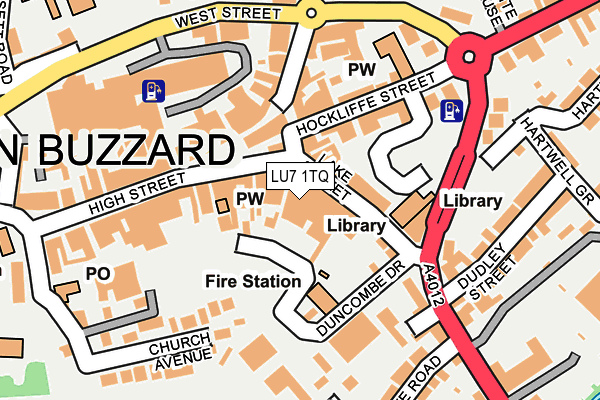 LU7 1TQ map - OS OpenMap – Local (Ordnance Survey)