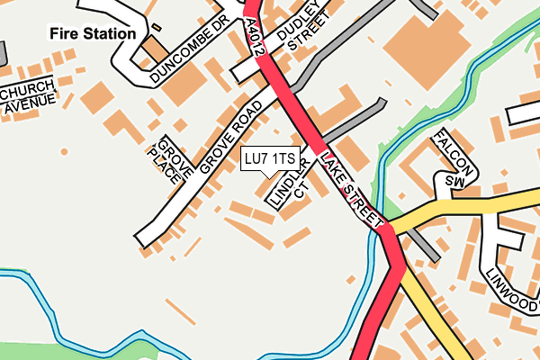LU7 1TS map - OS OpenMap – Local (Ordnance Survey)