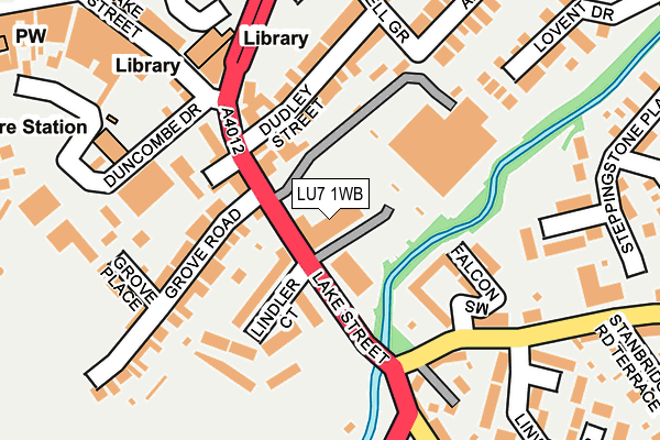 LU7 1WB map - OS OpenMap – Local (Ordnance Survey)