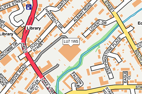 LU7 1WS map - OS OpenMap – Local (Ordnance Survey)