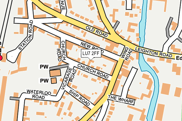 LU7 2FF map - OS OpenMap – Local (Ordnance Survey)