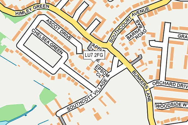 LU7 2FG map - OS OpenMap – Local (Ordnance Survey)