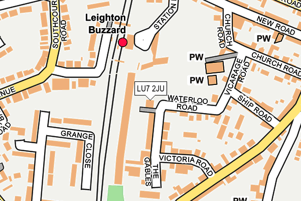 LU7 2JU map - OS OpenMap – Local (Ordnance Survey)