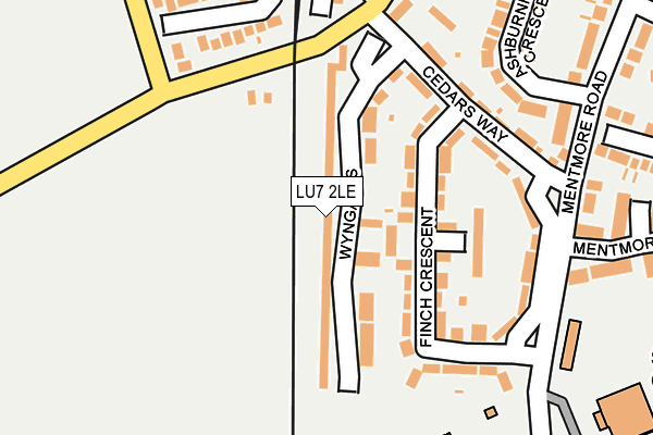 LU7 2LE map - OS OpenMap – Local (Ordnance Survey)