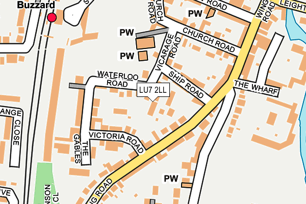 LU7 2LL map - OS OpenMap – Local (Ordnance Survey)