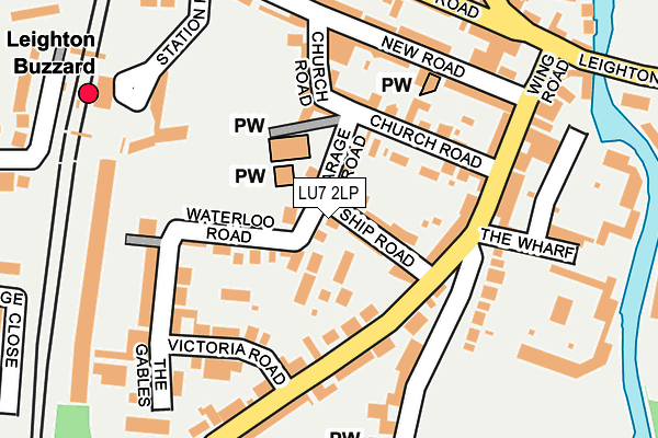 LU7 2LP map - OS OpenMap – Local (Ordnance Survey)