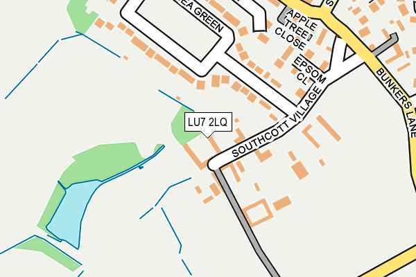 LU7 2LQ map - OS OpenMap – Local (Ordnance Survey)