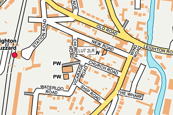 LU7 2LR map - OS OpenMap – Local (Ordnance Survey)