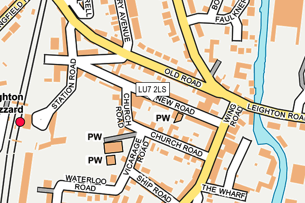 LU7 2LS map - OS OpenMap – Local (Ordnance Survey)