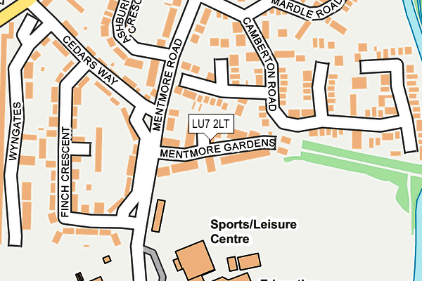 LU7 2LT map - OS OpenMap – Local (Ordnance Survey)