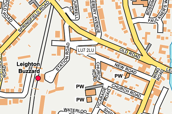 LU7 2LU map - OS OpenMap – Local (Ordnance Survey)