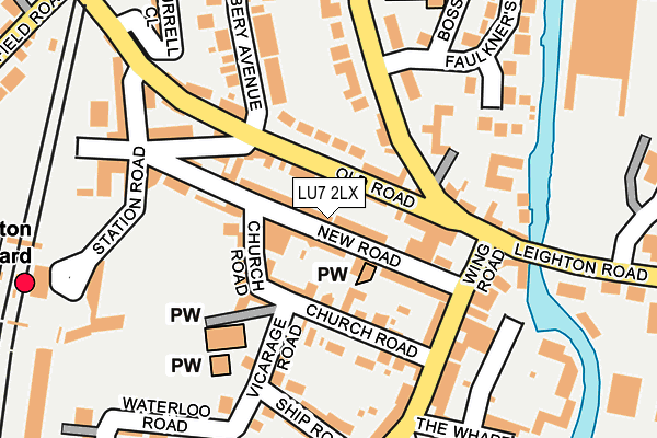 LU7 2LX map - OS OpenMap – Local (Ordnance Survey)