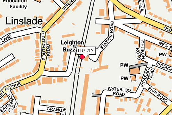LU7 2LY map - OS OpenMap – Local (Ordnance Survey)