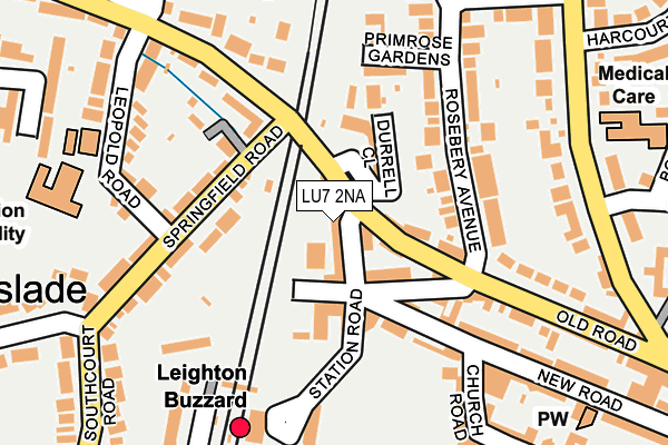LU7 2NA map - OS OpenMap – Local (Ordnance Survey)