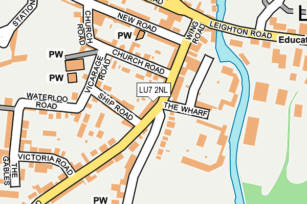 LU7 2NL map - OS OpenMap – Local (Ordnance Survey)