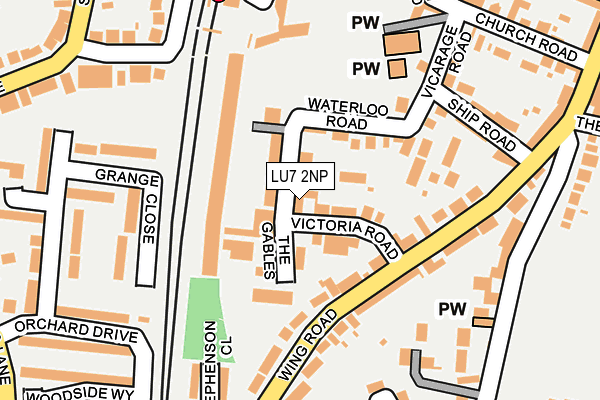 LU7 2NP map - OS OpenMap – Local (Ordnance Survey)