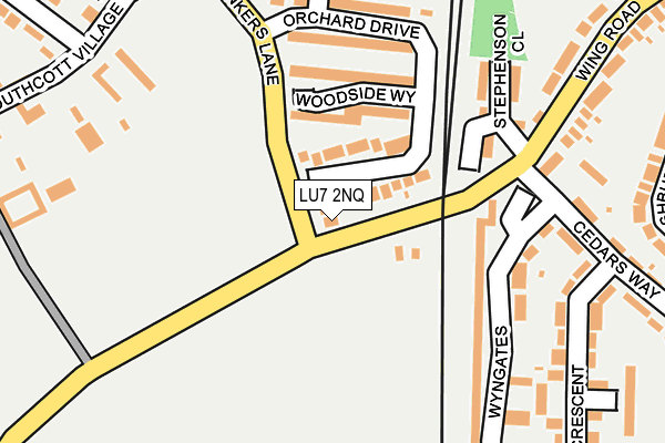 LU7 2NQ map - OS OpenMap – Local (Ordnance Survey)