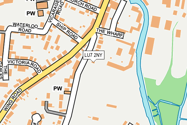 LU7 2NY map - OS OpenMap – Local (Ordnance Survey)
