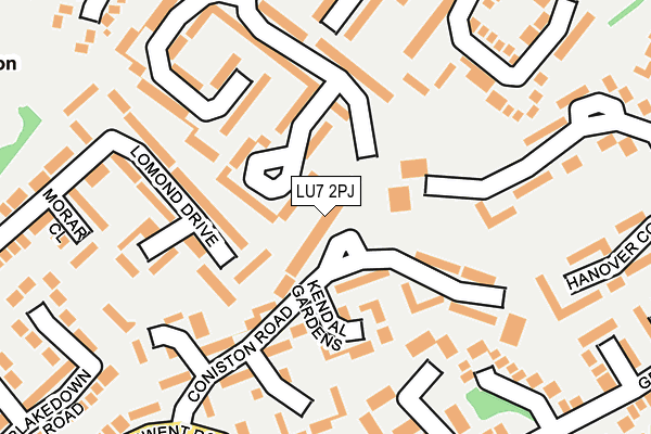 LU7 2PJ map - OS OpenMap – Local (Ordnance Survey)