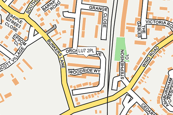 LU7 2PL map - OS OpenMap – Local (Ordnance Survey)