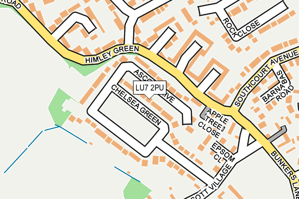 LU7 2PU map - OS OpenMap – Local (Ordnance Survey)