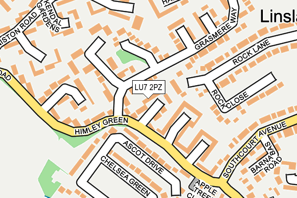 LU7 2PZ map - OS OpenMap – Local (Ordnance Survey)