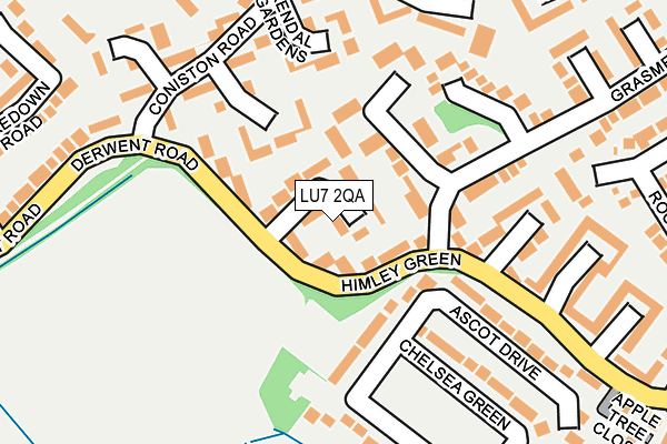 LU7 2QA map - OS OpenMap – Local (Ordnance Survey)