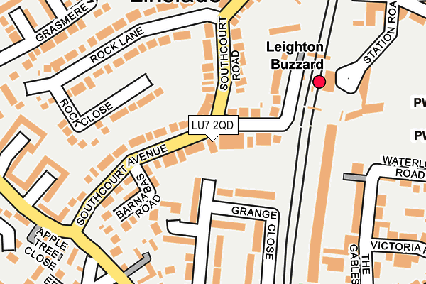 LU7 2QD map - OS OpenMap – Local (Ordnance Survey)