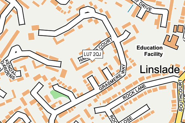 LU7 2QJ map - OS OpenMap – Local (Ordnance Survey)