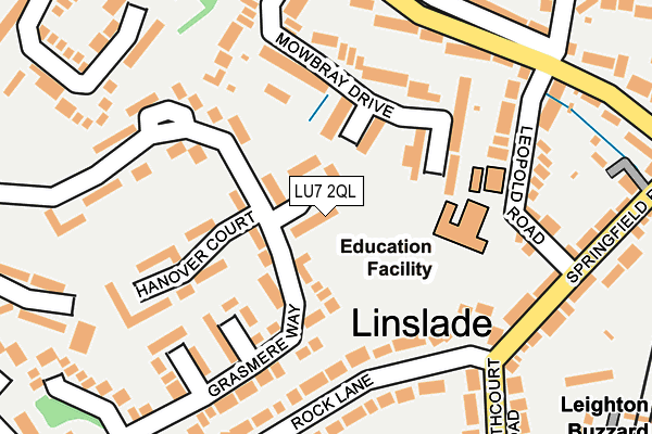 LU7 2QL map - OS OpenMap – Local (Ordnance Survey)