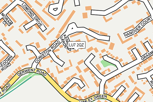 LU7 2QZ map - OS OpenMap – Local (Ordnance Survey)