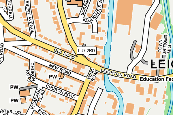LU7 2RD map - OS OpenMap – Local (Ordnance Survey)