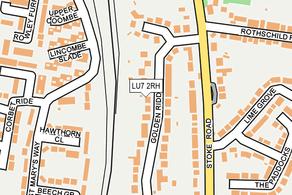 LU7 2RH map - OS OpenMap – Local (Ordnance Survey)