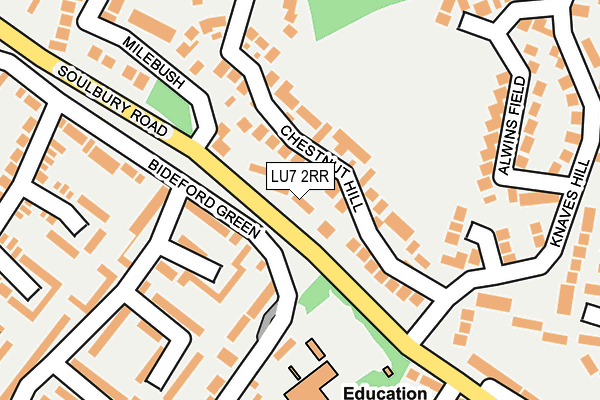 LU7 2RR map - OS OpenMap – Local (Ordnance Survey)